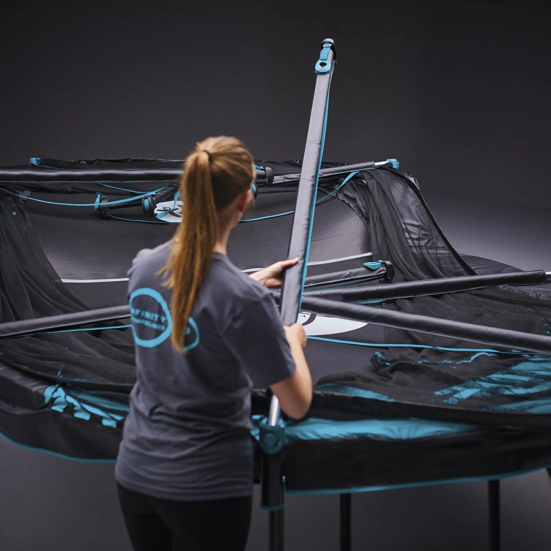 Infinity Trampolin blau/schwarz - 6