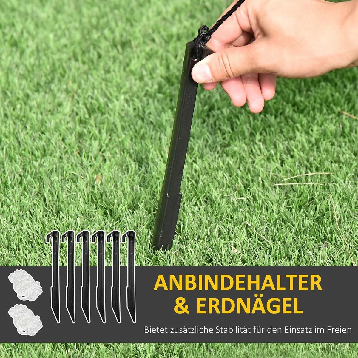 Aufblasbarer Weihnachtsmann 153 cm x 55 cm x 150 cm | Aosom.de - 5