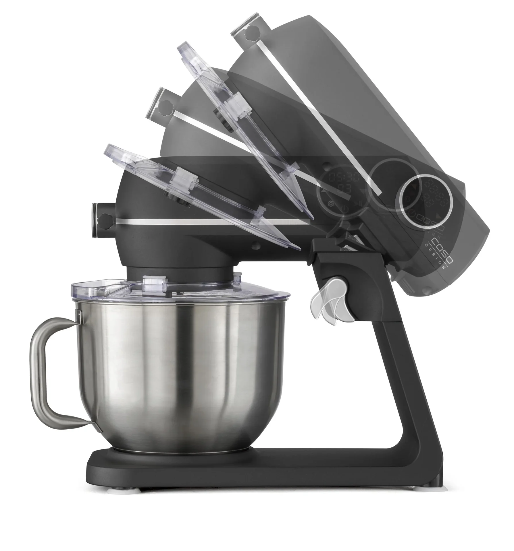 Küchenmaschine KM1800 Black E, Edelstahlschüssel 6 Liter - 6