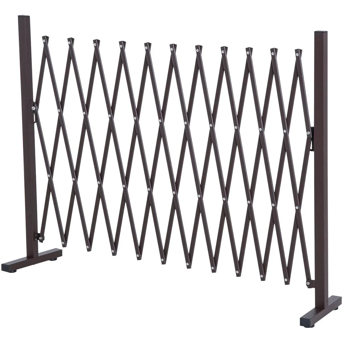 Scherengitter ausziehbar dunkelbraun - 3