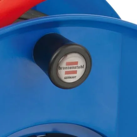 Kabeltrommel Garant IP44, Durchmesser 290mm, Spezialkunststoff,3 x 230V Steckdose, 50m schwarzes Bremaxx Kabel - 1