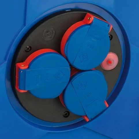Kabeltrommel Garant IP44, Durchmesser 290mm, Spezialkunststoff,3 x 230V Steckdose, 50m schwarzes Bremaxx Kabel - 2