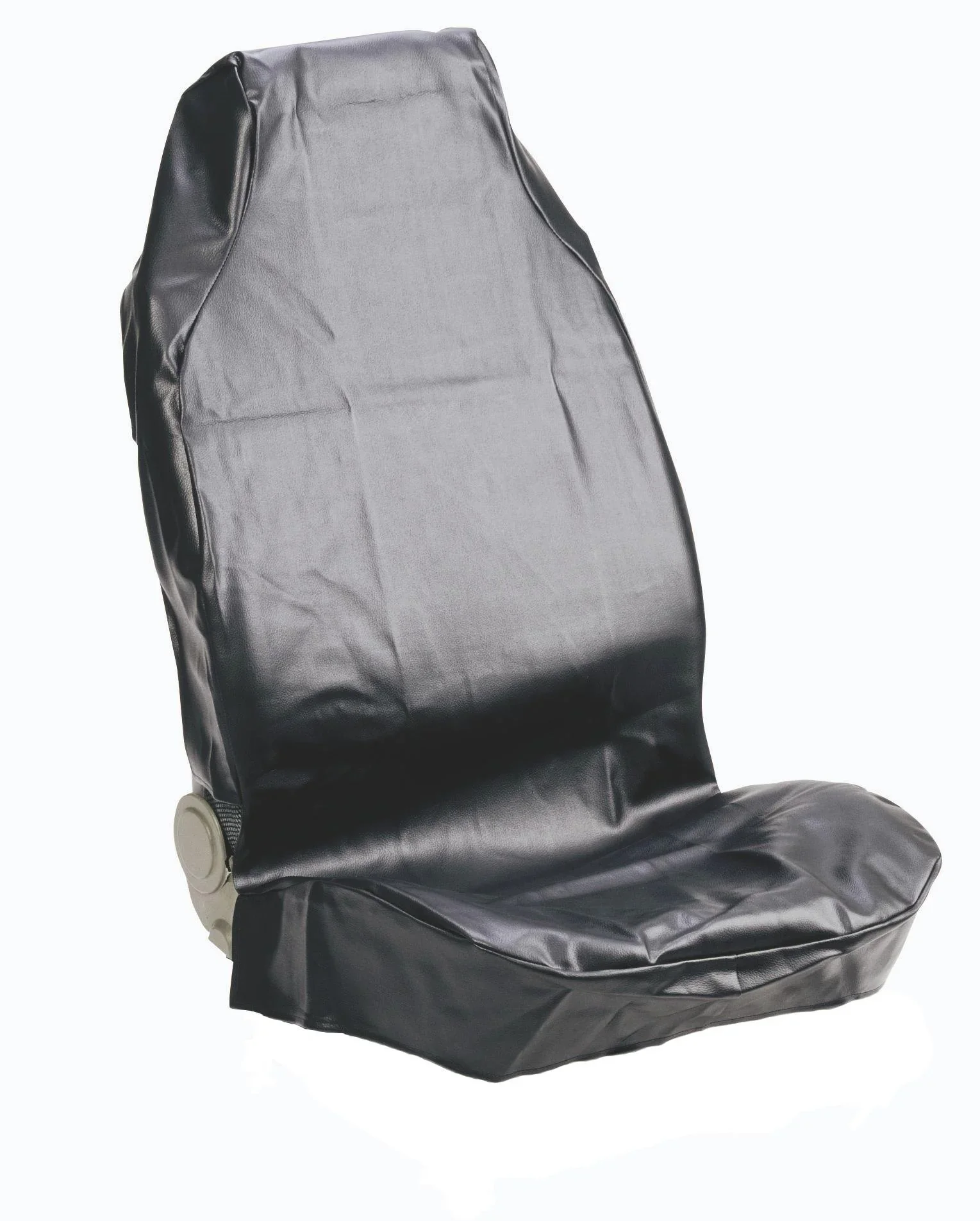 Werkstattschoner in Lederoptik, schwarz - 1