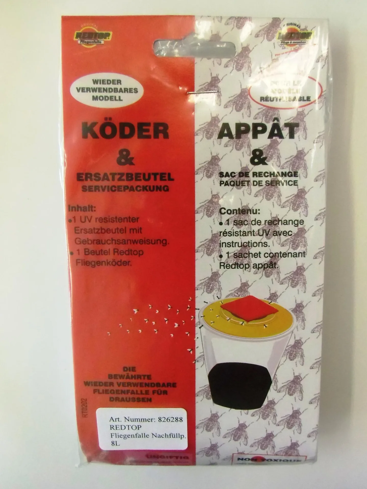 Fliegenfalle, Gr. L, 3 l - Einwegfalle - 4