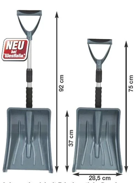 Schneeschaufel PREMIUM mit Teleskopstiel - 1