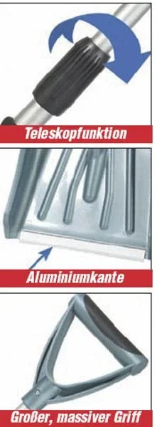 Schneeschaufel PREMIUM mit Teleskopstiel - 2