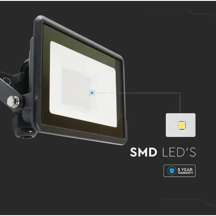 VT-128 LED-Flutlicht - 20W - 1510 Lm - 3000K - Schwarz - 3