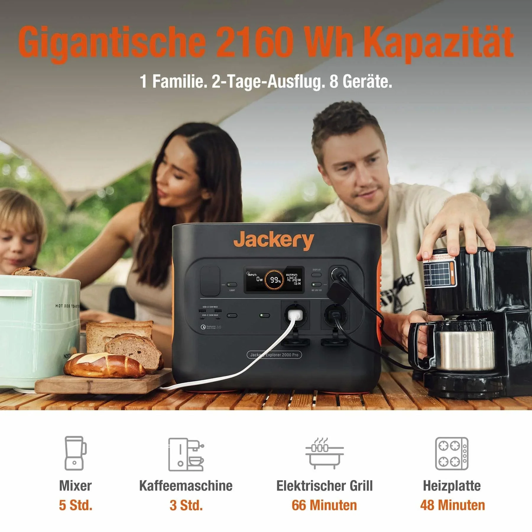 Tragbare Powerstation Explorer 2000 Pro, 2160 Wh - 4