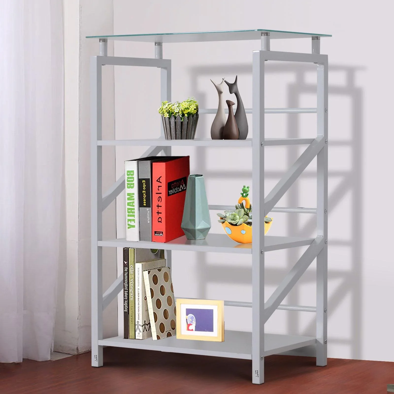 Standregal Aktenregal Bücherregal Lagerregal Aufbewahrungsregal Weiß 60 x 40 x 96,5 cm - 2