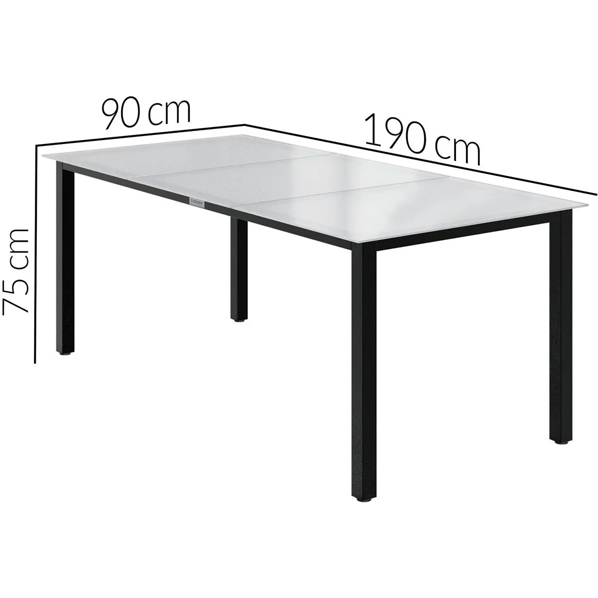 Aluminium-Gartenset Bern 8+1 Mattglas anthrazit - Set - 4