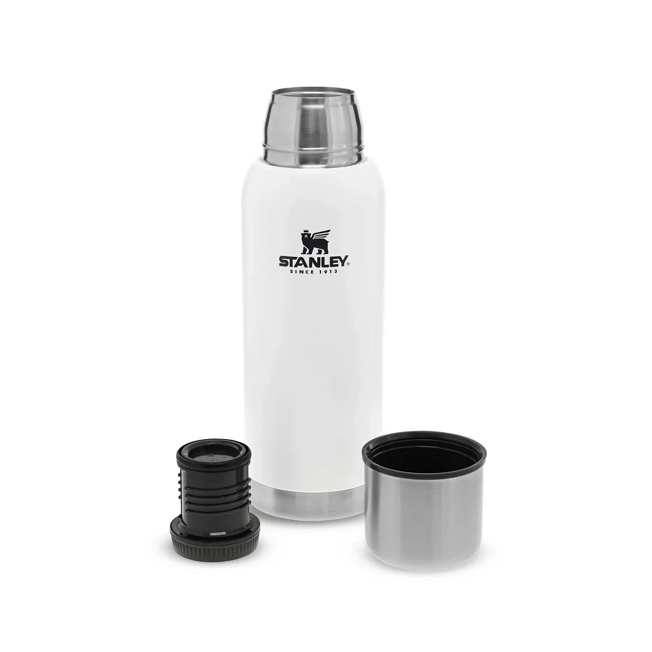 Adventure Vakuum-Flasche, 1,0 l, Edelstahl, matt weiss, Vakuum-Isolation, isolierter Trinkbecher - 3