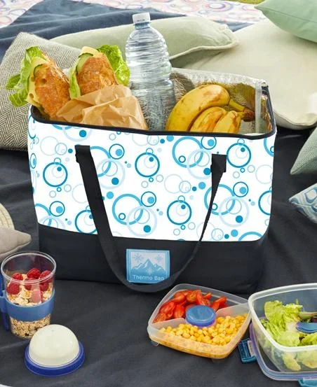 Kühltasche "Kreise blau" - 5