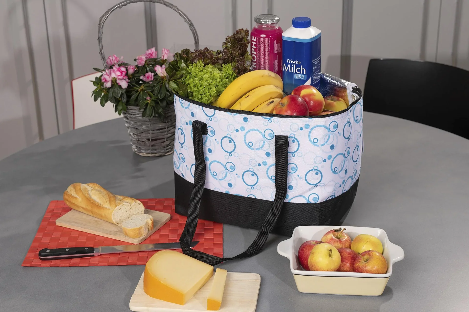 Kühltasche "Kreise blau" - 6