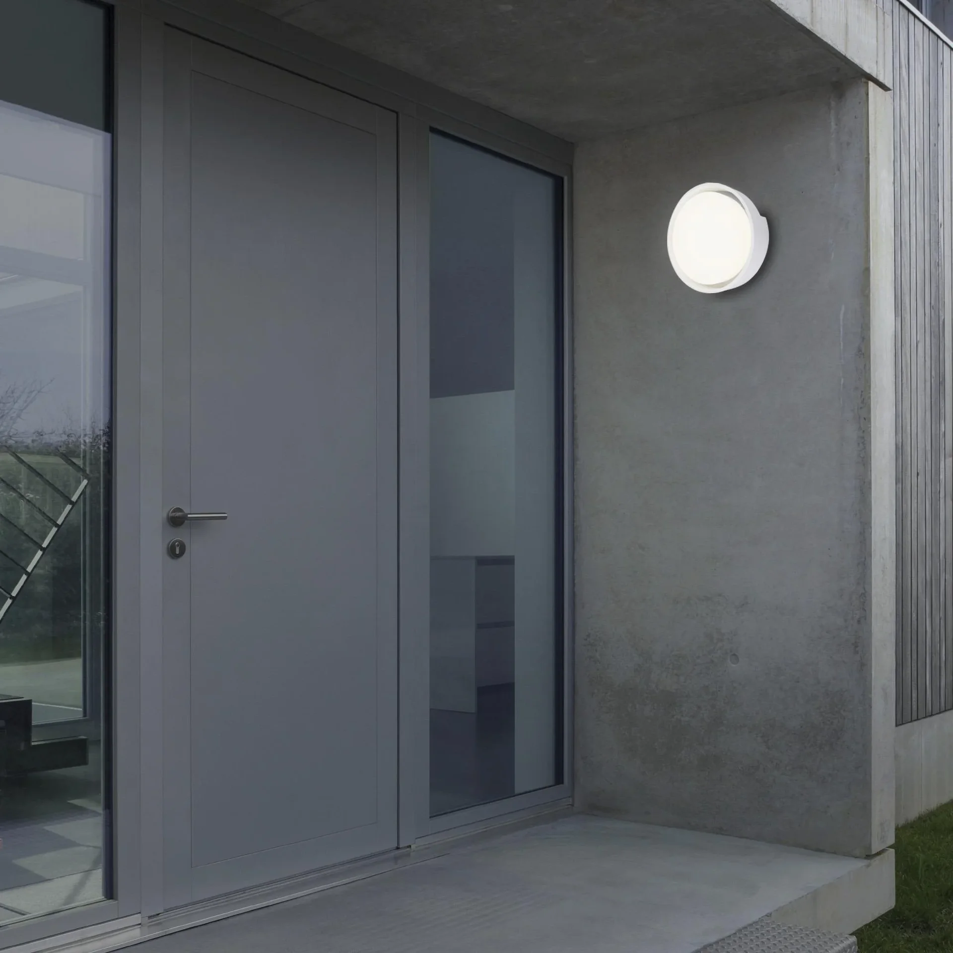 GENUA LED Außenwandleuchte, weiß, IP44, 18 Watt, 1.500 lm, 4.000 K - 2