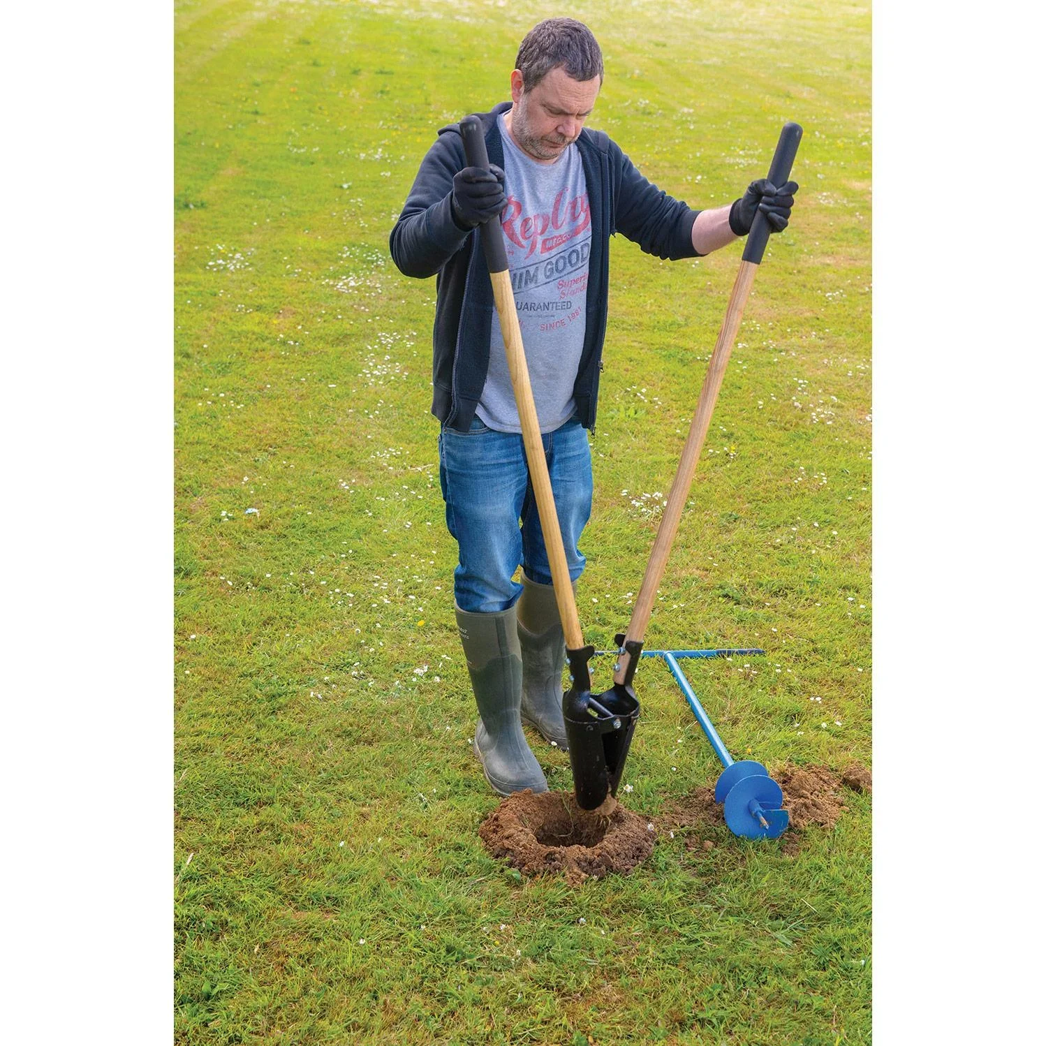 Stabile Pfostenlochschaufel 1500 mm - 0