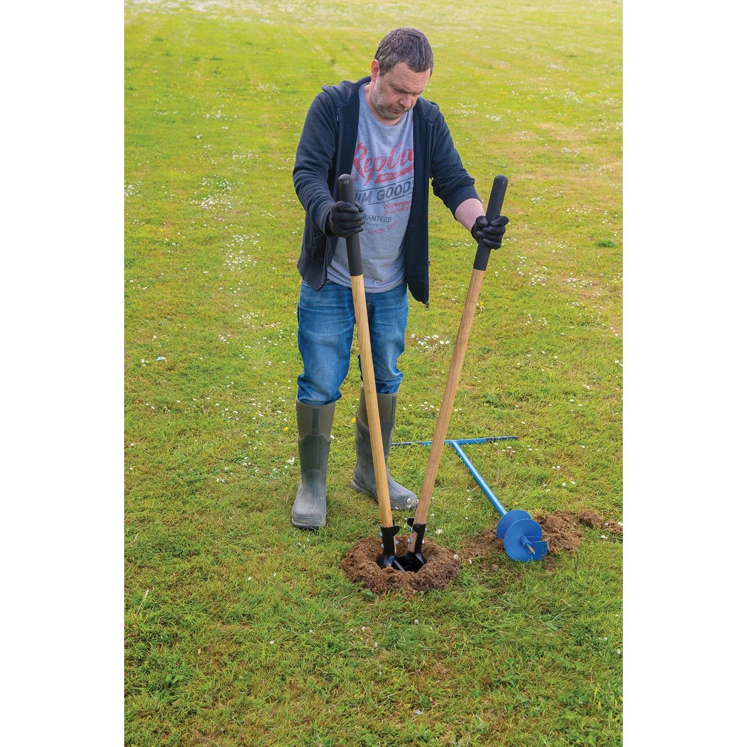 Stabile Pfostenlochschaufel 1500 mm - 1