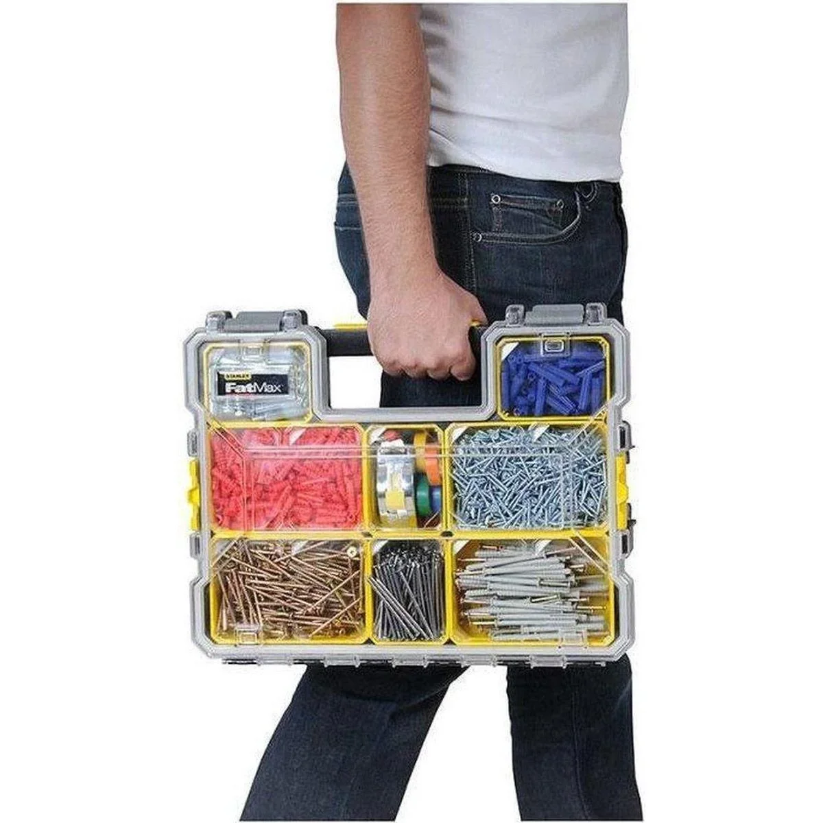 Professionelle Aufbewahrungsbox flach FatMax - 10 Aufbewahrungsfächer - 45x36x7 cm - 7