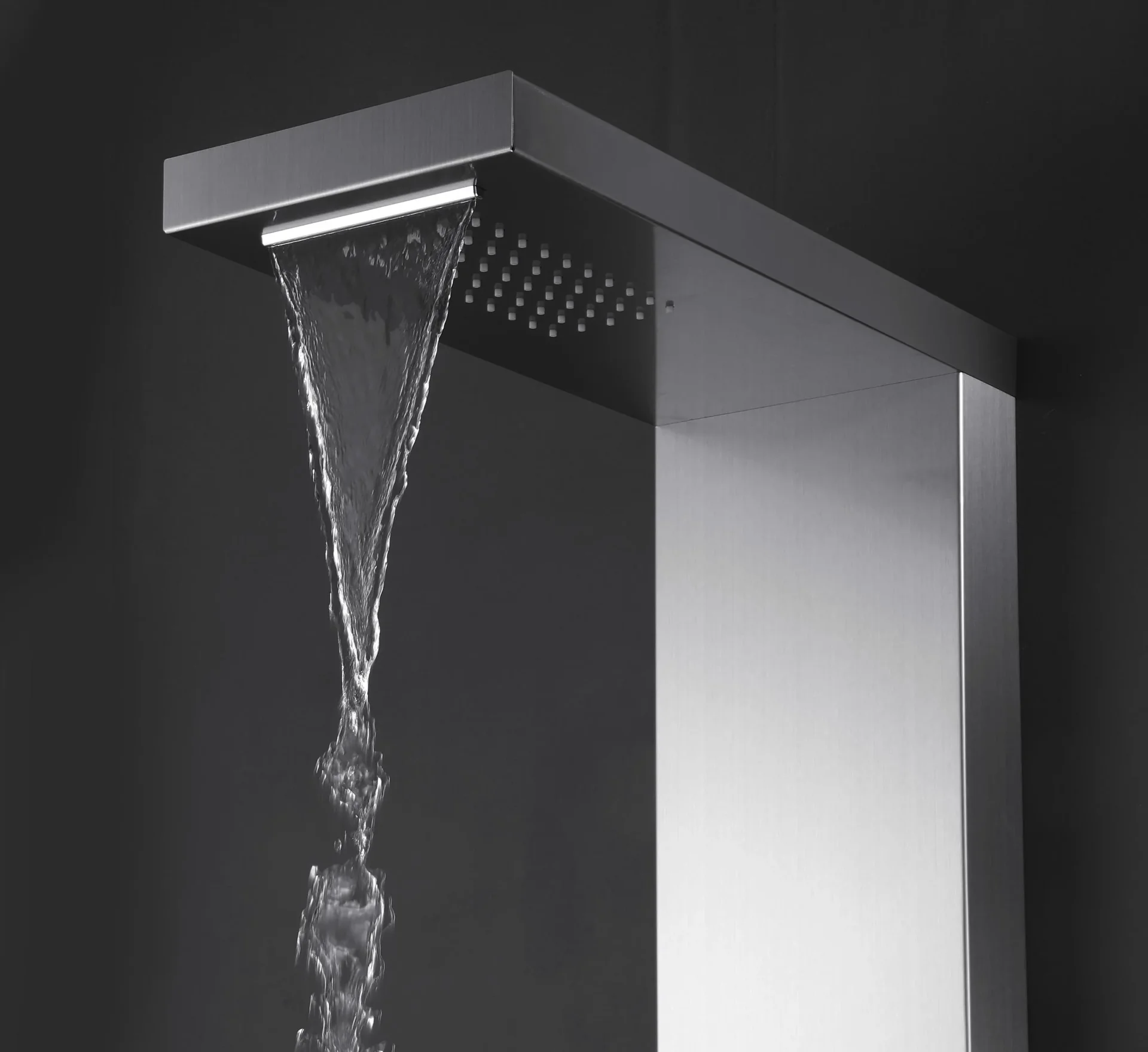 Duschpaneel Enya 121x20 cm, Duschset mit 4 verschiedene Duschfunktionen - 1