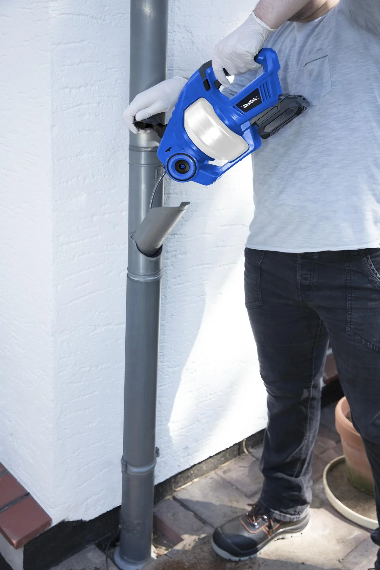 Akku Rohrreinigungswelle ARW18 18 V Li-Ion inklusive 1 Akku 2,0 Ah und Ladegerät - 4