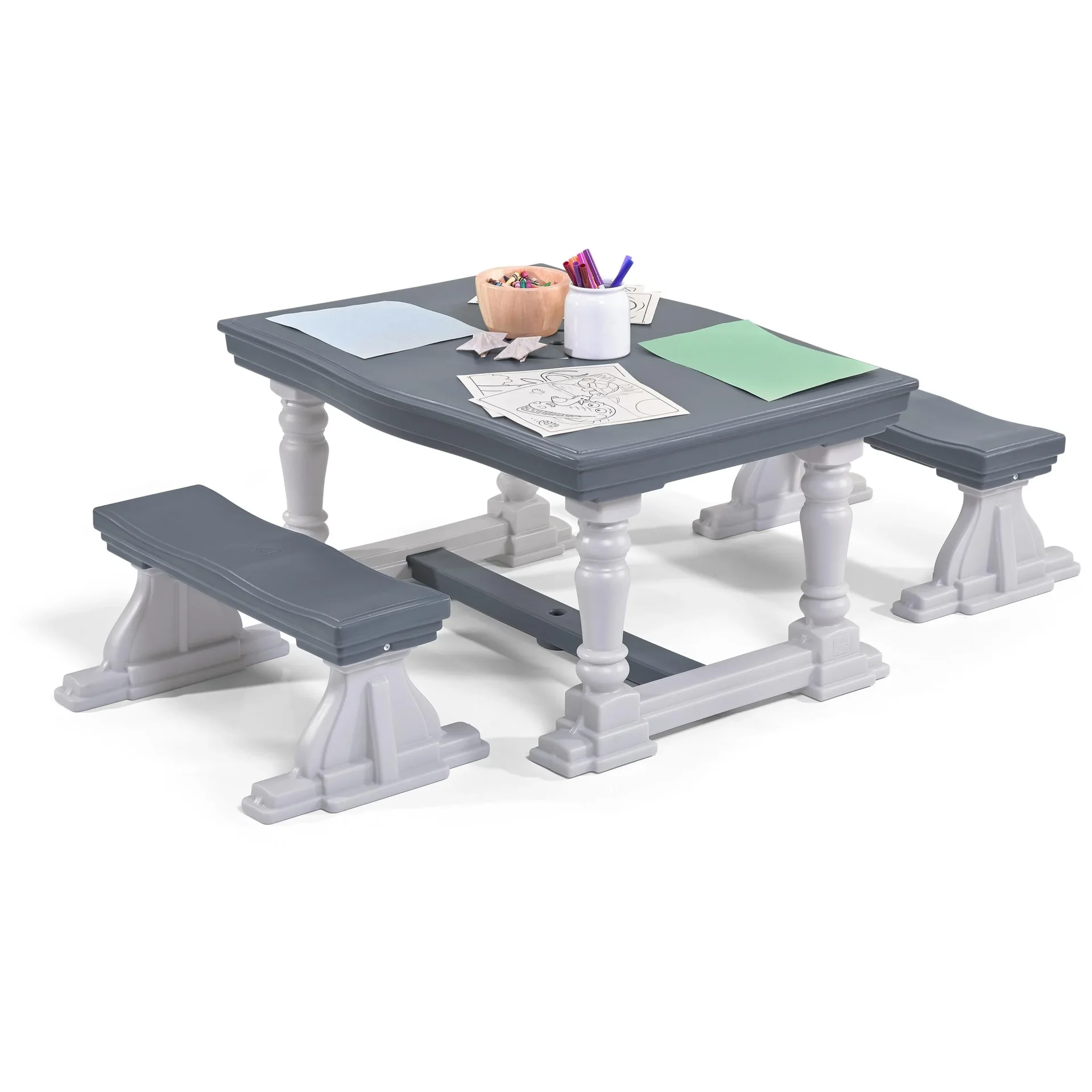 3 Piece Farmhouse Table & Bench Set - 0