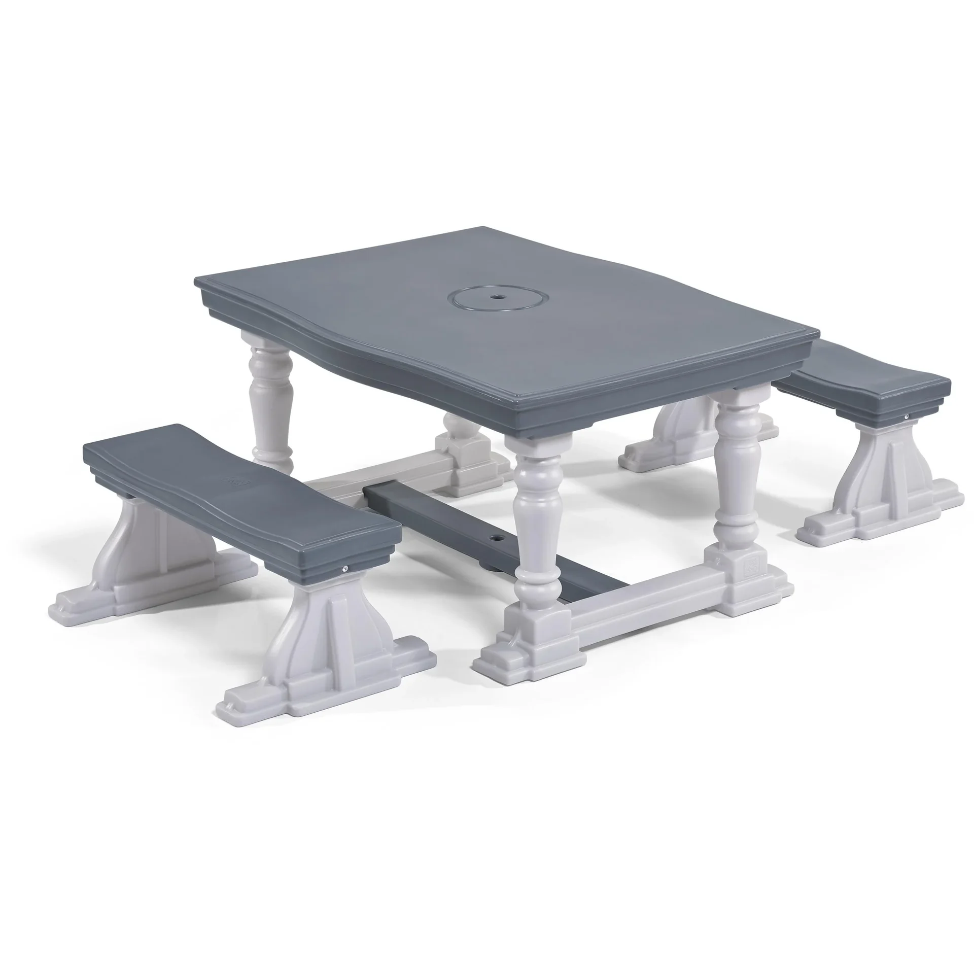 3 Piece Farmhouse Table & Bench Set - 8