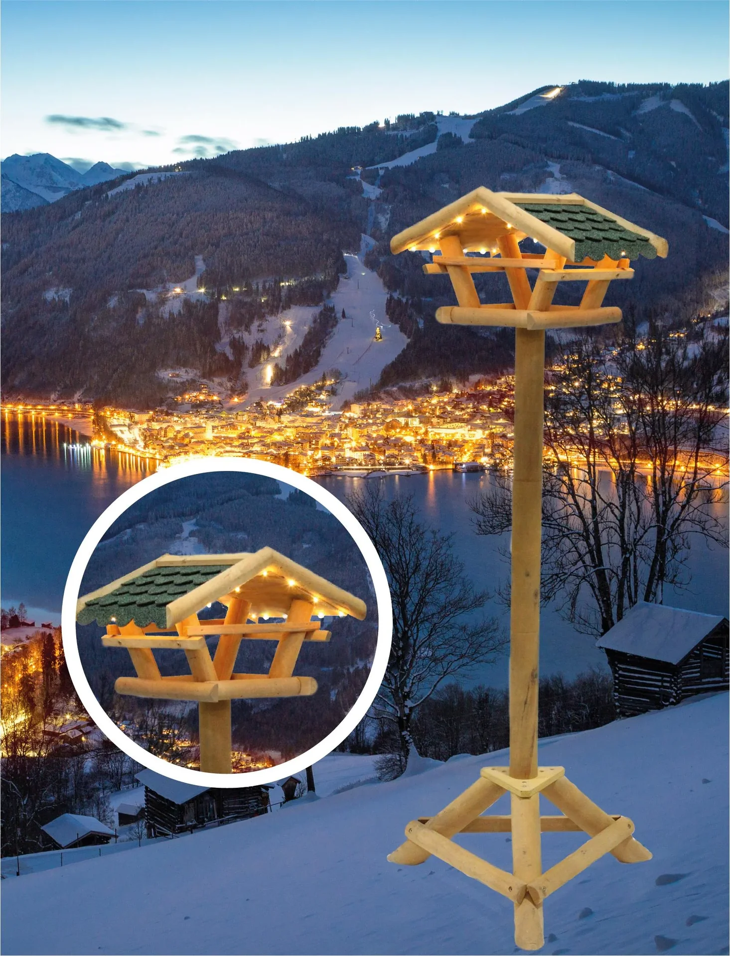 Vogelfutterhaus mit Beleuchtung - 0