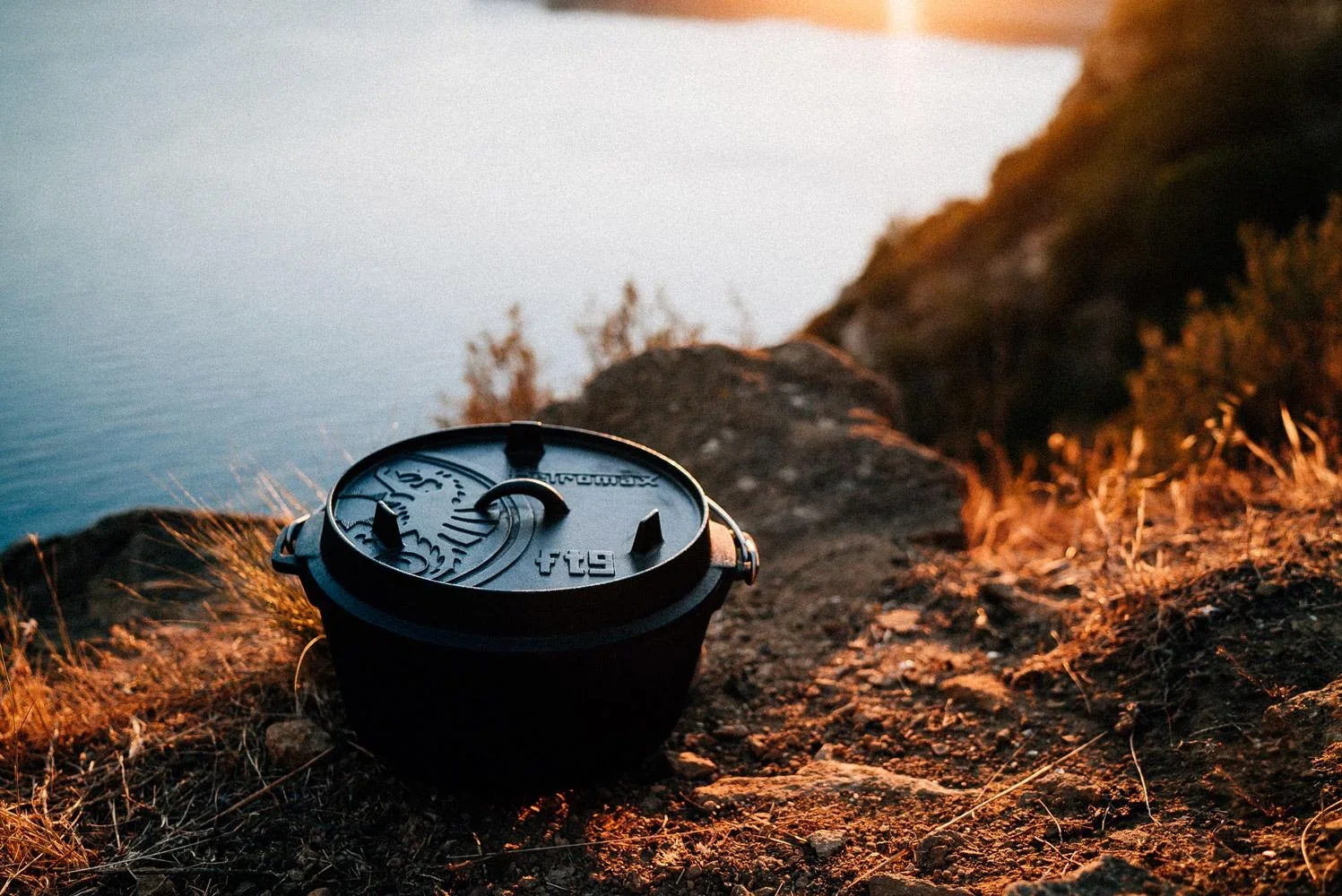 Feuertopf (9qt) planer Boden (ohne Füße) - 2