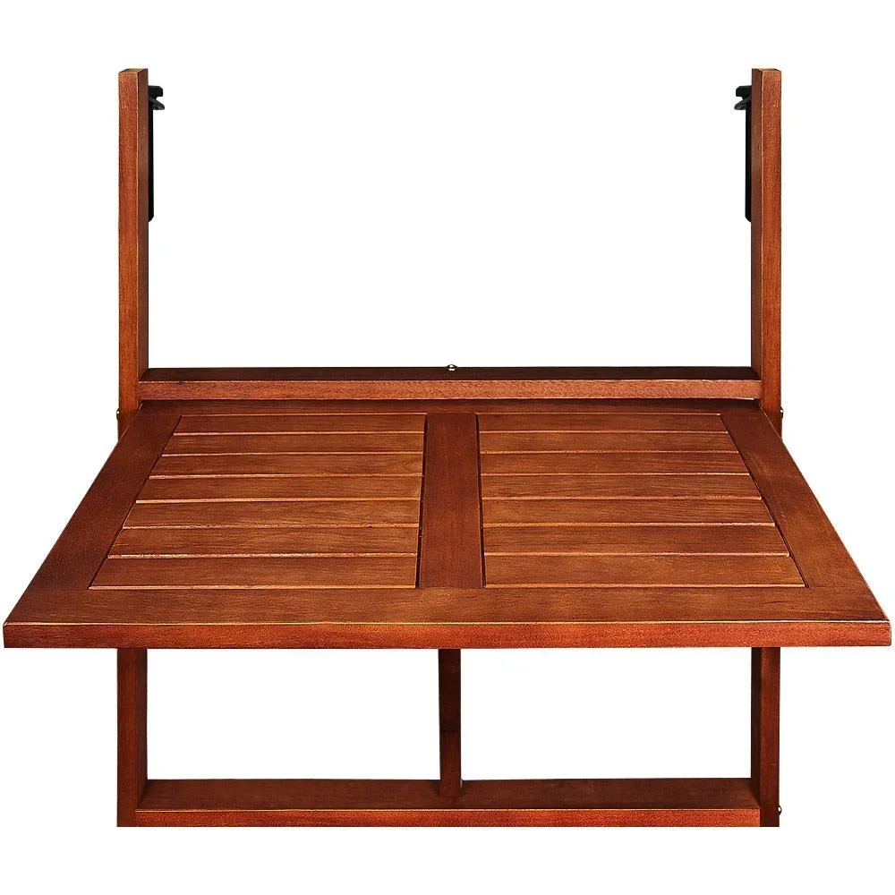 Klappbarer Balkontisch - Akazienholz - 65x45x87cm - 4