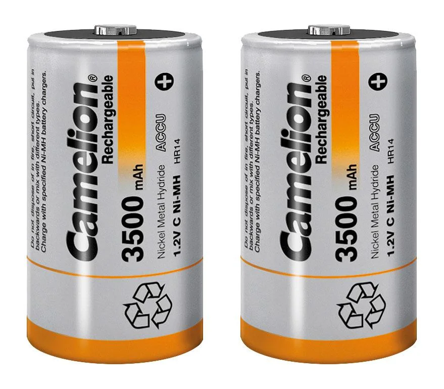 NiMH Baby C Akku mit 3500MAh - 2 Stück inklusive Box - 0