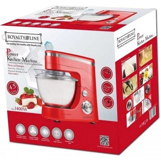 1400W - Küchenmaschine - Rot - 2