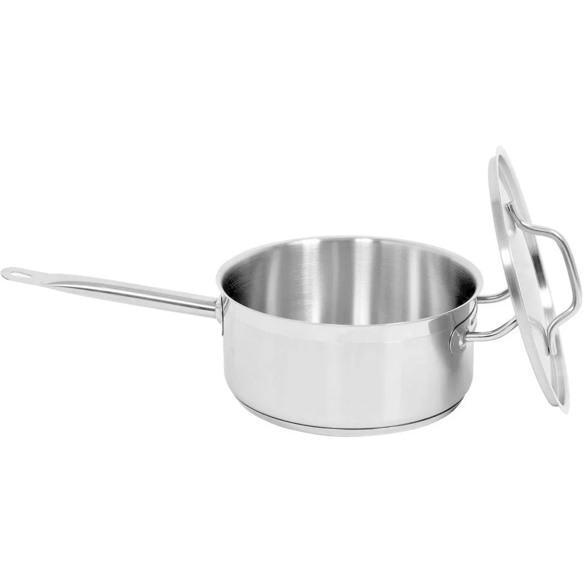 Kochtopf aus Edelstahl mit Deckel - 24x11 cm - 5L - 1