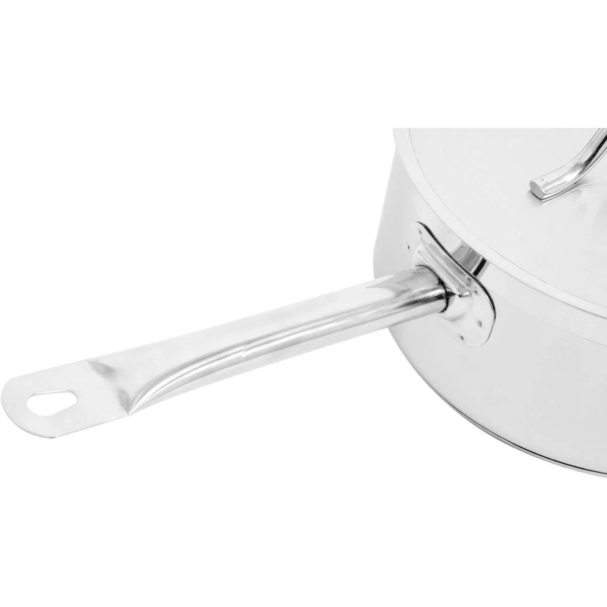 Kochtopf aus Edelstahl mit Deckel - 24x11 cm - 5L - 2