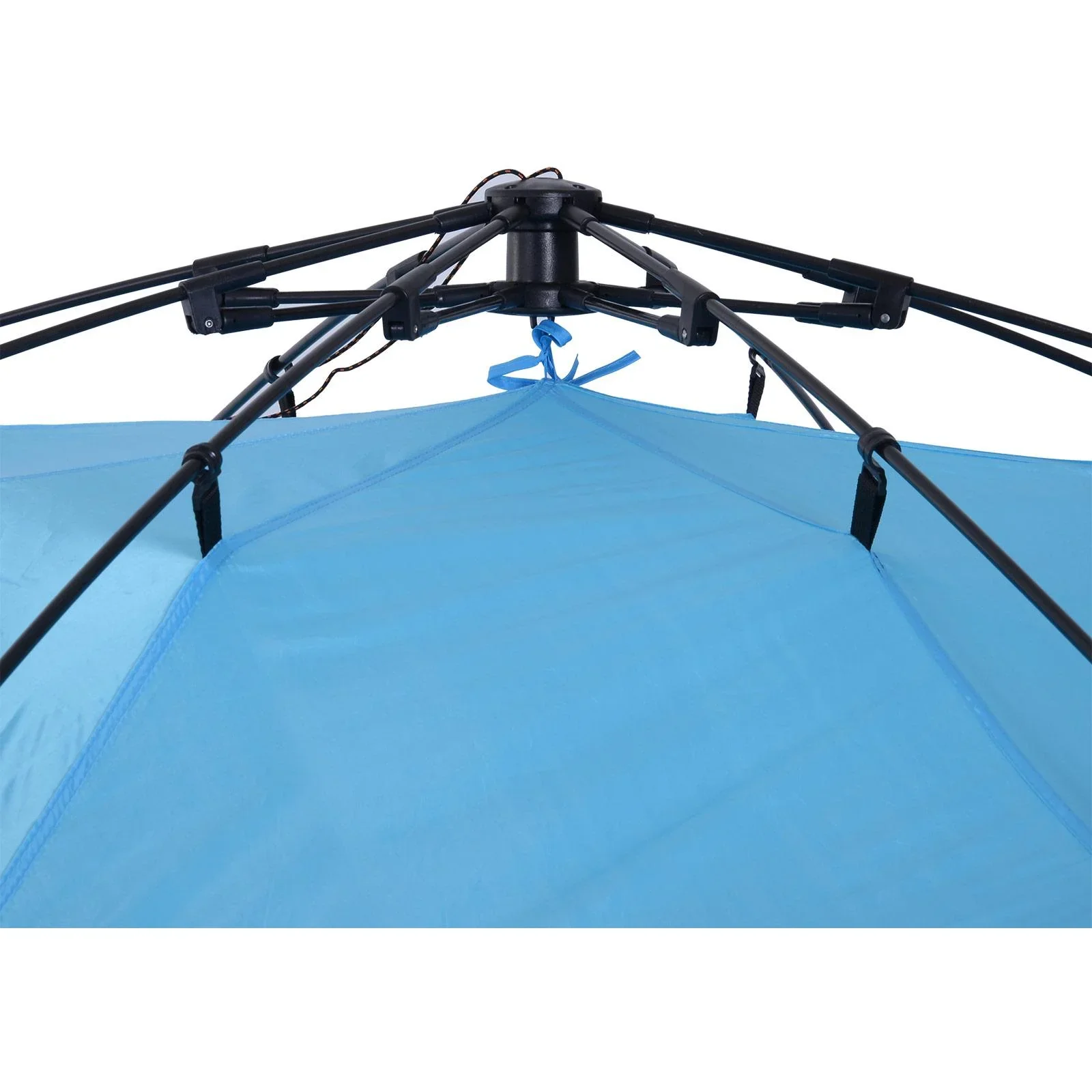 Automatik Strandmuschel Pop up Zelt Outdoor mit Boden Fenster Tragetasche 3 4 Personen 250 x 250 x 155 cm - 4