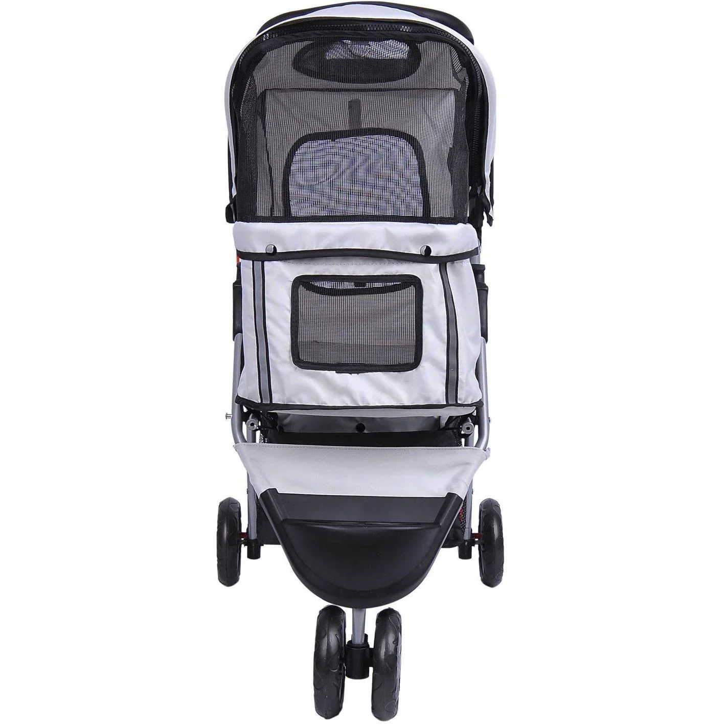 Hundewagen Hundebuggy Grau - 0