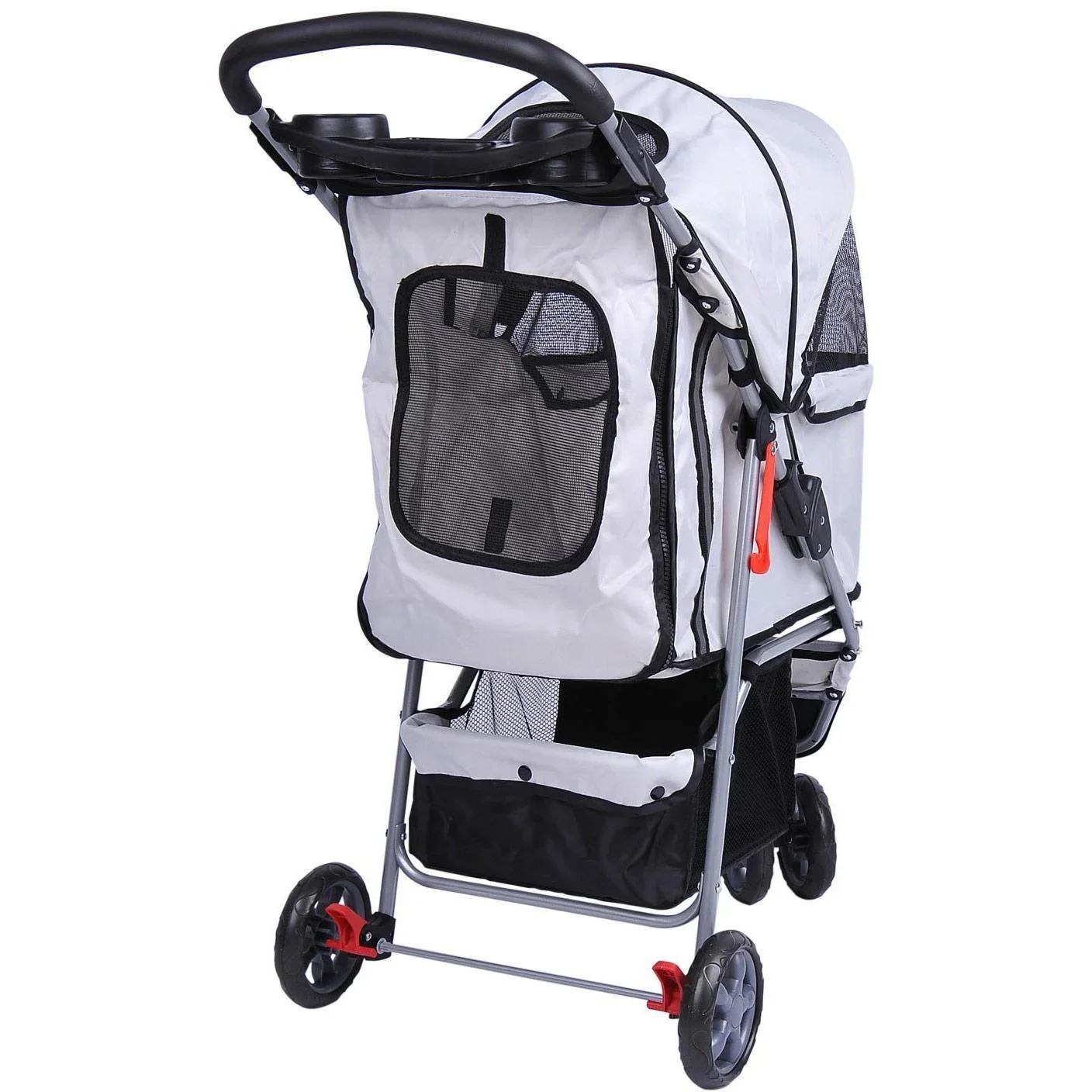 Hundewagen Hundebuggy Grau - 6