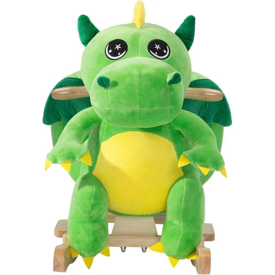 Schaukelstuhl Kinder Dino mit Sicherheitsgurt - 0