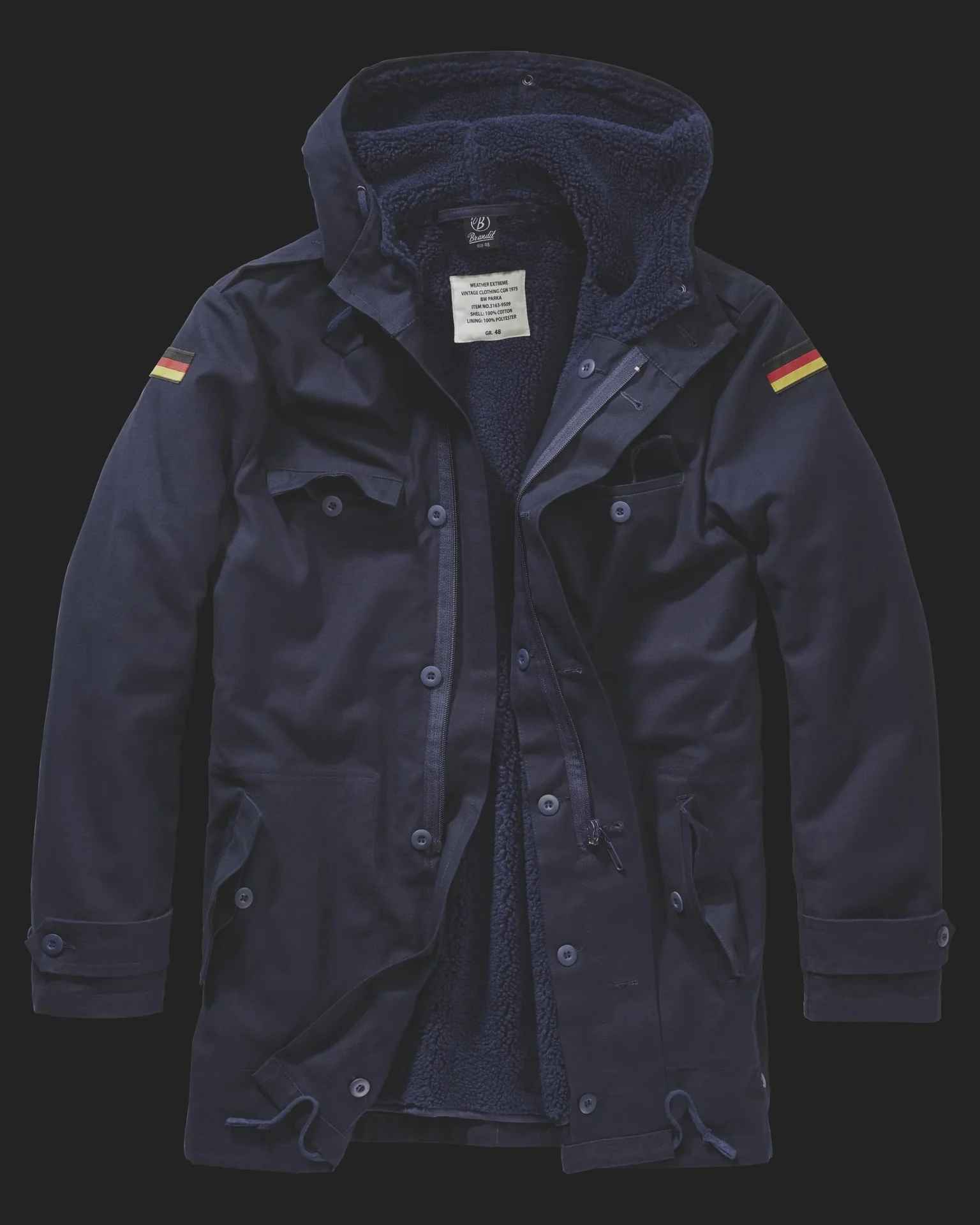 BW Parka Farbe marine, Gr.60/5XL - 0