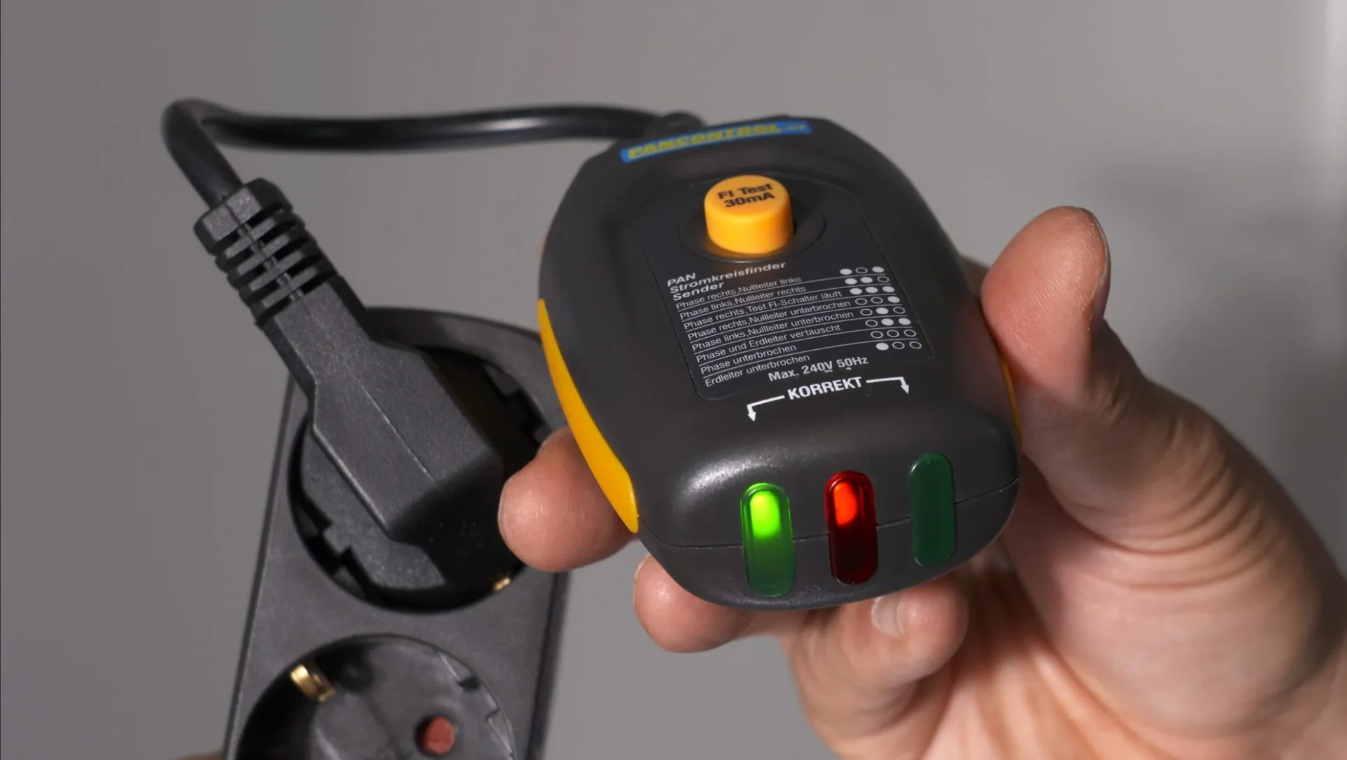 PAN elektronischer Stromkreisfinder und FI Tester - 0