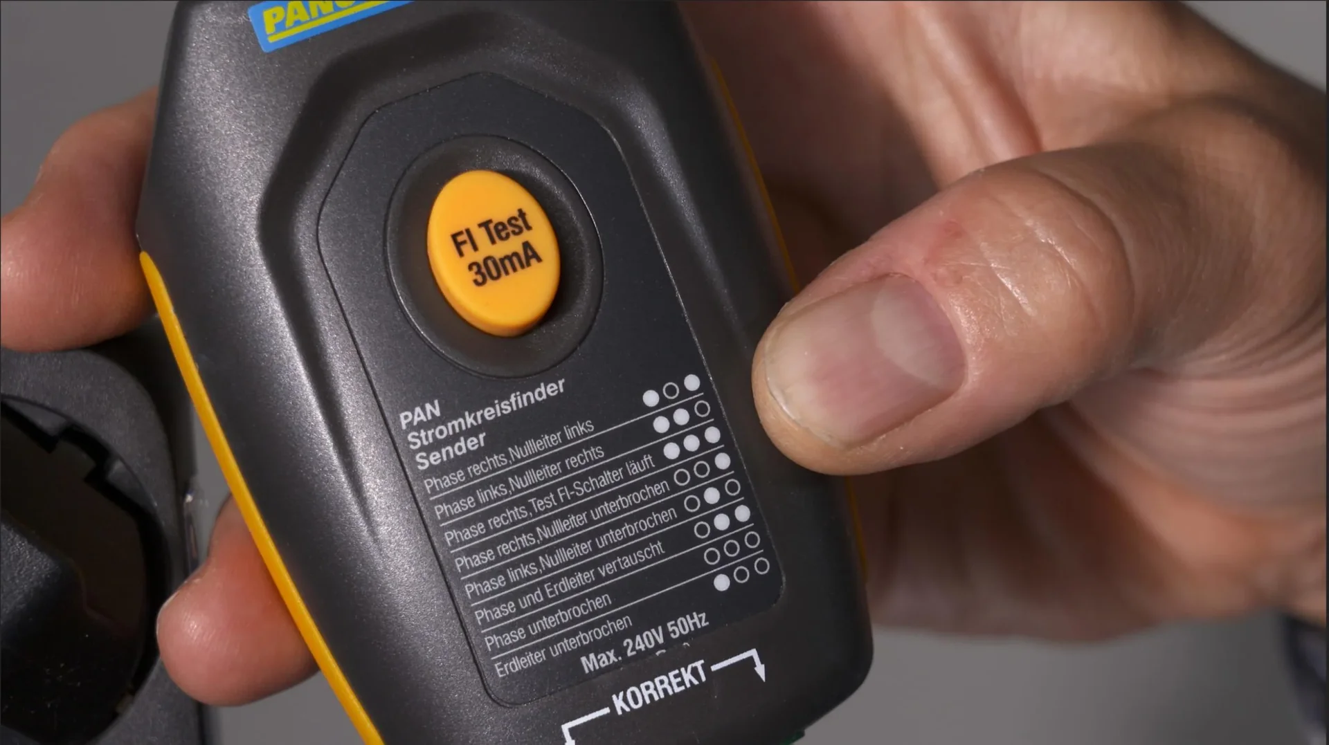 PAN elektronischer Stromkreisfinder und FI Tester - 1