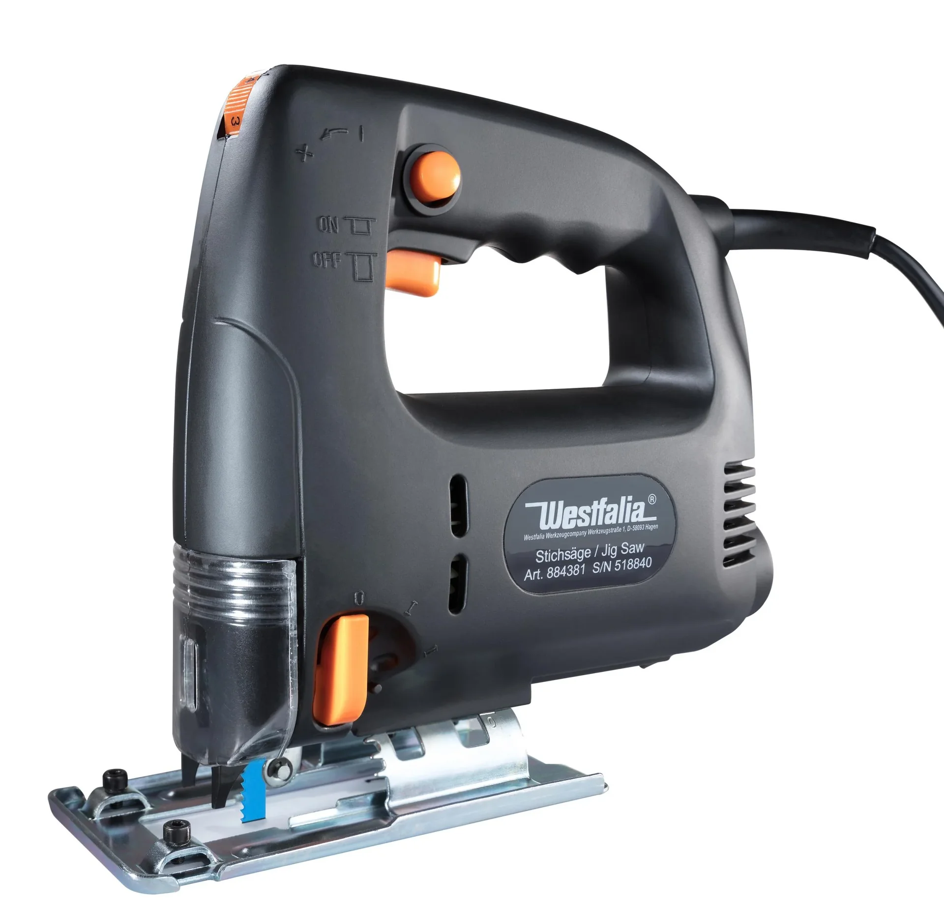 Elektronik Pendelhub-Stichsäge 710 Watt - 4