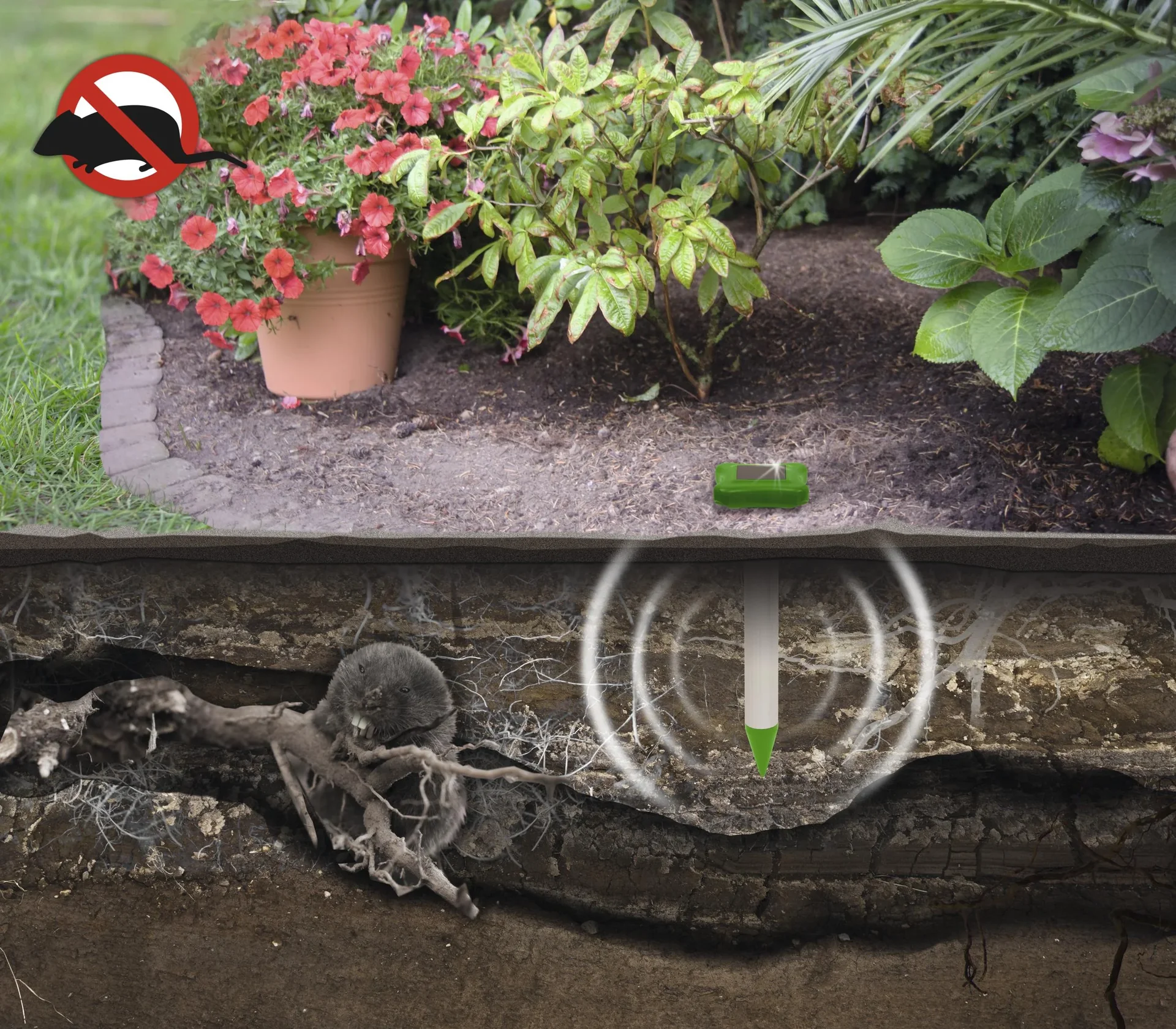 Solar Maulwurfabwehr Alu, 1 Stück - 3