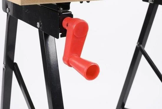 Werkbank - Schraubstock - Tragbar - Max. Gewicht 100 kg - Höher und breiter zu stellen - 2