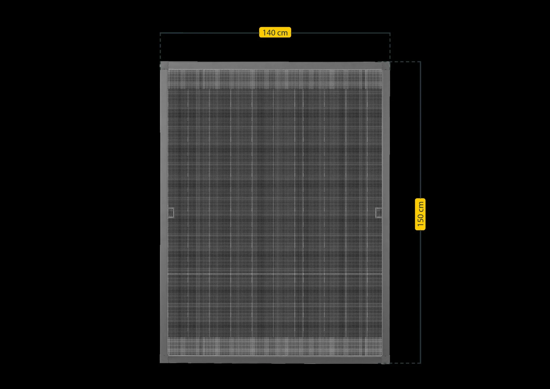 Insektenschutzfenster "PREMIUM", Farbe anthrazit, 140 x 150 cm - 3