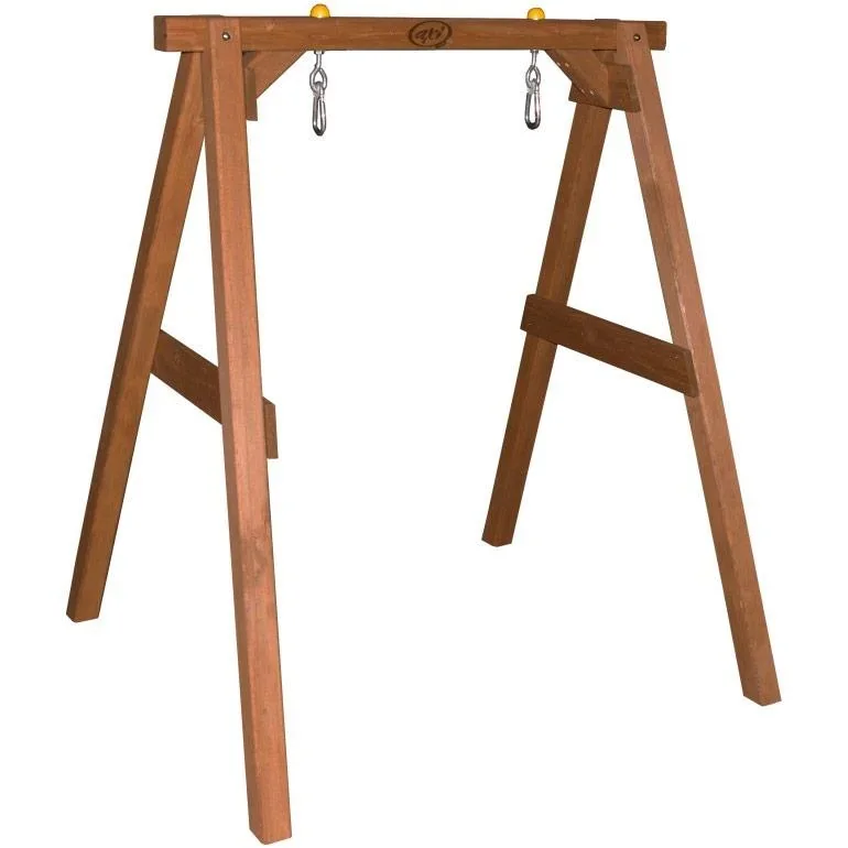 Babyschaukel Braun mit Sitz - 1