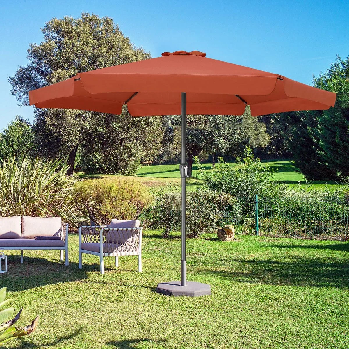 Sonnenschirm - Terrakotta - Ø330 cm - 1