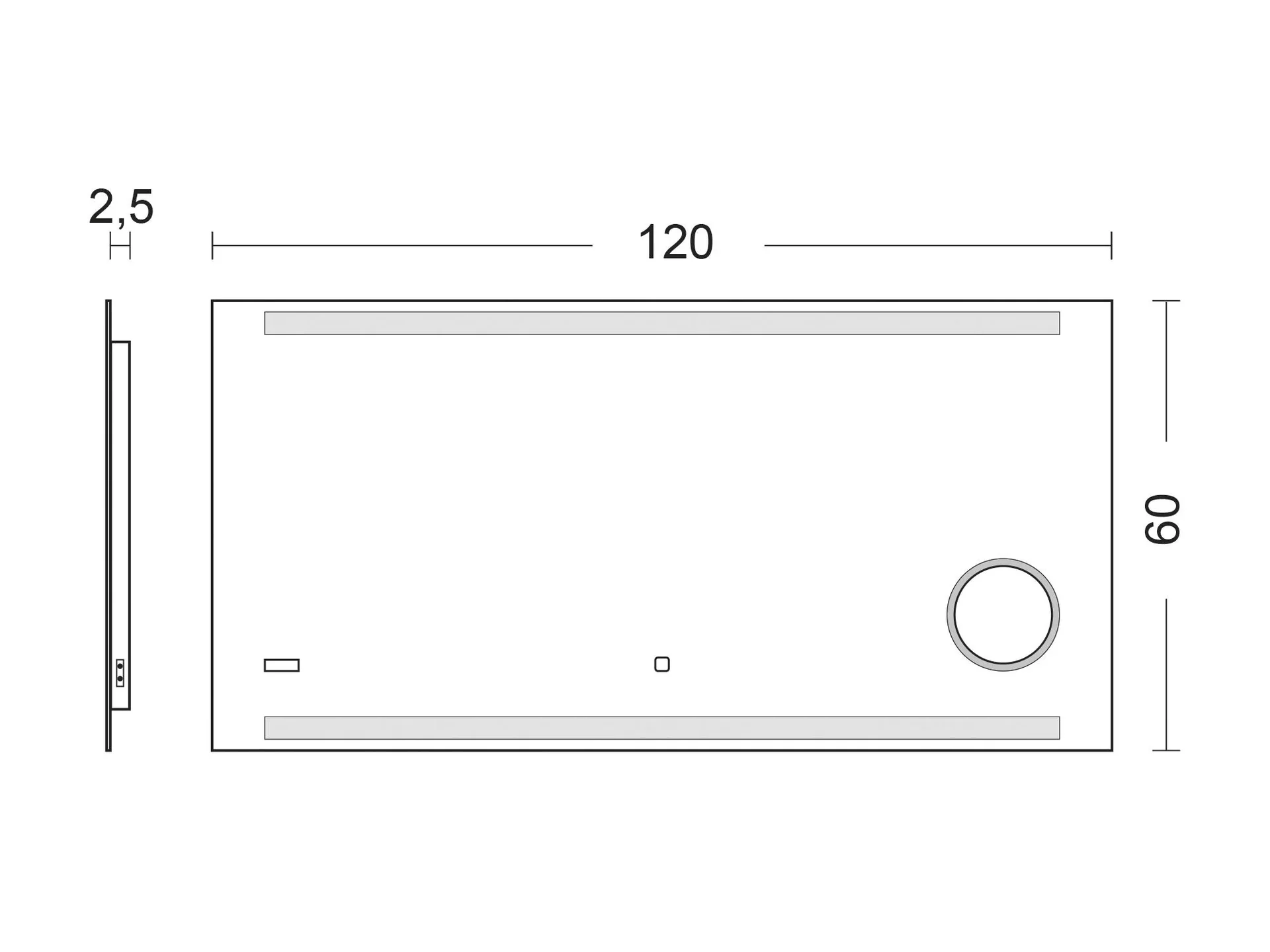 Badezimmerspiegel mit Beleuchtung, "King" - 120 x 60 cm - Lichtfarbe neutralweiß - Beleuchteter Kosmetikspiegel - 2