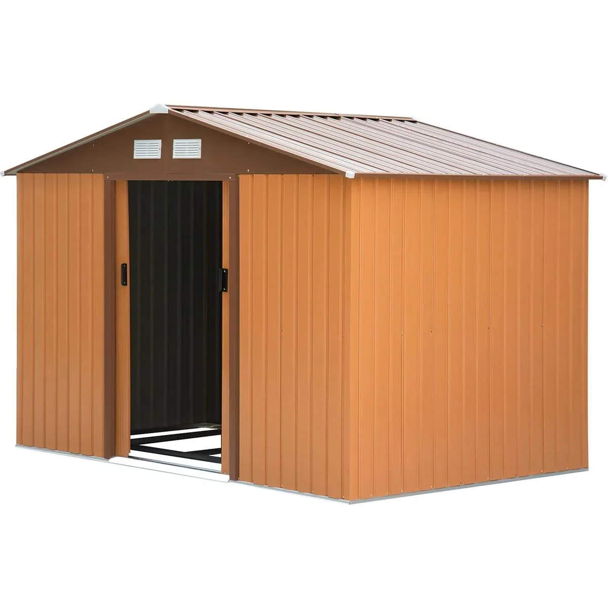 Werkzeugablage mit Grundplatte Metall Braun/Orange 277L x 195B x 192H - 1