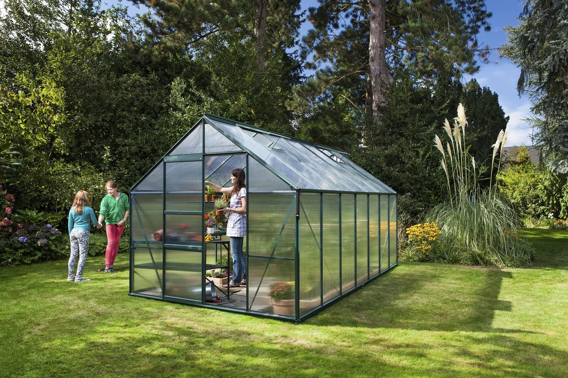Gewächshaus Merkur 11500 HKP 6 mm, Farbe smaragd - 3