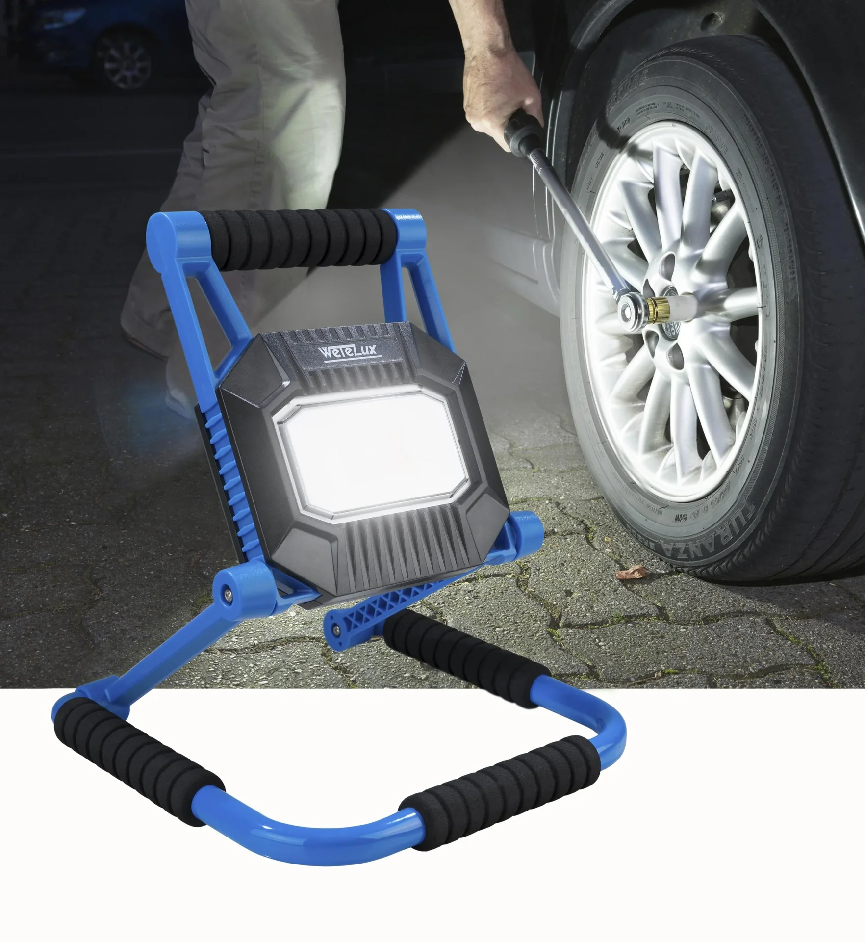 Faltbare LED Arbeitsleuchte,wiederaufladbar, 20 Watt - 5