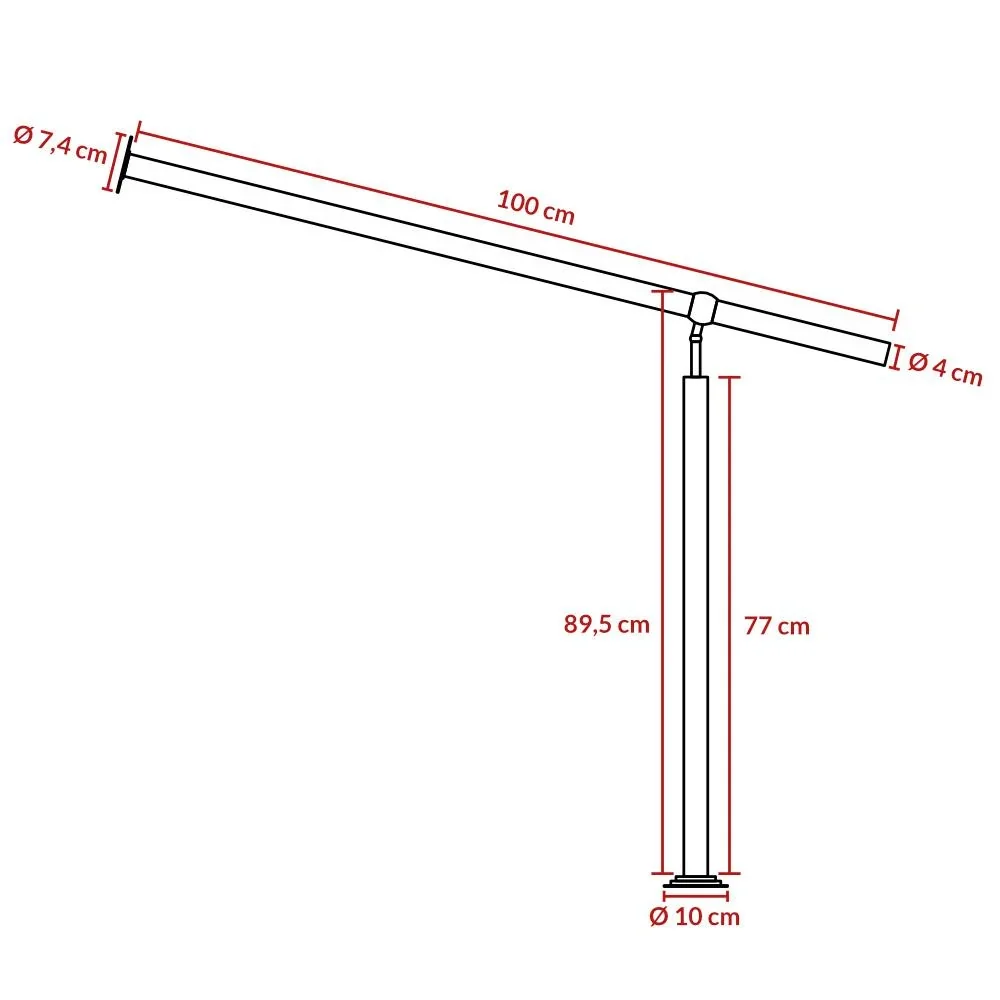 Einstiegsgeländer Edelstahl 100cm - 0